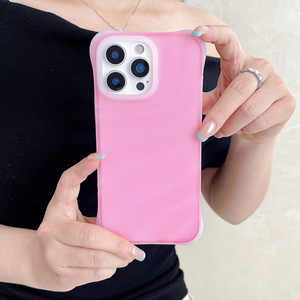 Luxury Ins Jelly Silicone Candy Ripple <strong>Phone</strong> <strong>case</strong> for iPhone 13 14 15 16 17 Pro Max Magnetic Charging Frosted <strong>Cell</strong> <strong>Phone</strong> Cover - Product Image 2