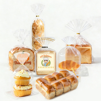 Sacs à pain en plastique pour boulangerie française, sacs d'emballage pour pain avec logo personnalisé, sacs de rangement alimentaire réutilisables pour gâteaux et pains