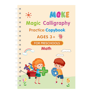 Quaderno magico riutilizzabile per bambini, con copertina a spirale, per <span class=keywords><strong>la</strong></span> pratica della scrittura a mano, <span class=keywords><strong>libro</strong></span> per tracciare le lettere, per bambini in età prescolare, gioco educativo, idea regalo - Product Image 4