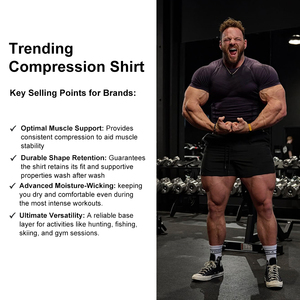 <span class=keywords><strong>T</strong></span>-<span class=keywords><strong>shirt</strong></span> da <span class=keywords><strong>Palestra</strong></span> FC 180 GSM Taglia Europea Maglietta da Allenamento Personalizzata e Su Misura a Compressione per Uomo - Product Image 3