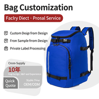 Sac à dos imperméable pour chaussures de ski, grande capacité, sac de rangement pour casque, sac de voyage unisexe pour les sports d'hiver
