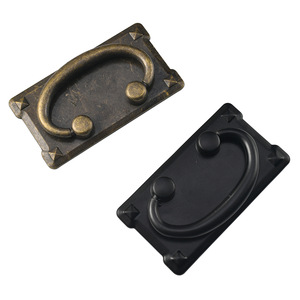 Jingmao Chinese Style Rectangle Zinc Alloy Drawer Handle Bronze <b>Black</b> 64mm Hole Spacing Durable Furniture Hardware - Product Image 5
