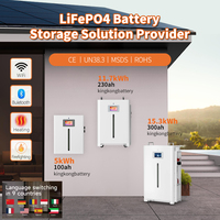 Système d'énergie solaire hybride pour maison 5 kW 10 kW avec montage, stockage d'énergie, batterie au lithium Lifepo4 51,2 V 10 kWh, onduleur MPPT