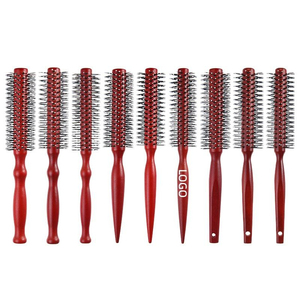 Nouvelle brosse à <span class=keywords><strong>cheveux</strong></span> cylindrique avec poils de sanglier pour <span class=keywords><strong>cheveux</strong></span> longs, courts, <span class=keywords><strong>bouclés</strong></span> ou raides, pour femmes, hommes et enfants, pour sécher, coiffer et boucler - Product Image 1