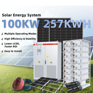Systèmes solaires hybrides, stockage d'énergie par batterie au lithium, 30KW, 40KW, 50KW, 100KW, système complet pour la maison, le commerce et l'industrie - Product Image 3