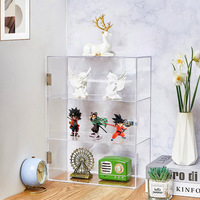 Boîte de rangement transparente en acrylique écologique verrouillable, vitrine avec logo personnalisé de Shenzhen pour boîte aveugle Labubu
