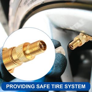 Tr618a Tire Valve <b>Stem</b> Copper For Truck Bus Agricultural Vehicle Pneumatic Hydraulic Tubeless Vacuum Tire Valve - Product Image 4