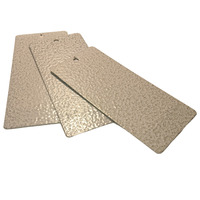 Peinture en poudre polyester thermodurcissable Hudson Silver Beige à texture craquelée, anti-corrosion, résistante aux intempéries, pour plastique de bateau