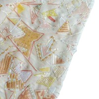 Tissu en polyester 100% brillant brodé de paillettes, résistant à l'abrasion, pour robes, robes à paillettes, robes de soirée