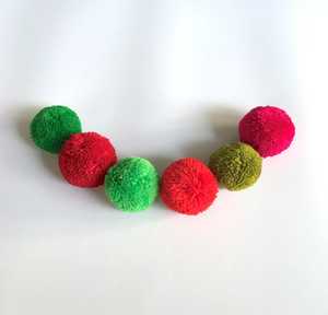 Juguete interactivo barato para gatos, bola elástica de poliéster de 3 cm, protección del medio ambiente, juguete que rebota de peluche no ruidoso, Bola de animales - Product Image 5