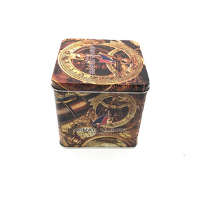 Rectangular Black Printed Metal Auto Parts Package Electronics Large Capacity Power Bank Tin Box Case