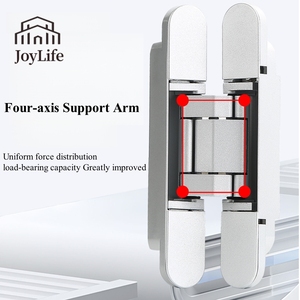 Prezzo all'ingrosso 3D regolabile cerniera invisibile porta nascosta cerniera a croce <span class=keywords><strong>per</strong></span> porte senza cuciture - Product Image 6
