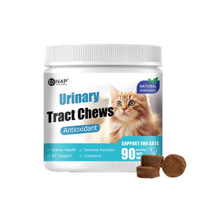 Suplemento Natural para <span class=keywords><strong>el</strong></span> Tracto Urinario de Gatos, 90 Masticables para la Salud Renal y de la Vejiga, y Defensa Inmunológica, Se Aceptan Pedidos OEM/ODM - Product Image 1