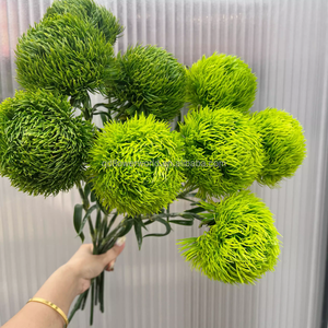 <span class=keywords><strong>Fleurs</strong></span> artificielles en pierre verte de <span class=keywords><strong>bambou</strong></span>, style minimaliste haut de gamme, toucher doux, faites à la main, vente en gros, décoration de remise de diplôme - Product Image 1