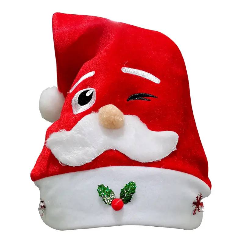 عيد الميلاد أو عيد الميلاد السنة الجديدة زخرفة عيد الميلاد لطيف الأغاميل سانتا كلوز قبعات للأطفال الكبار هدية الديكور عيد الميلاد