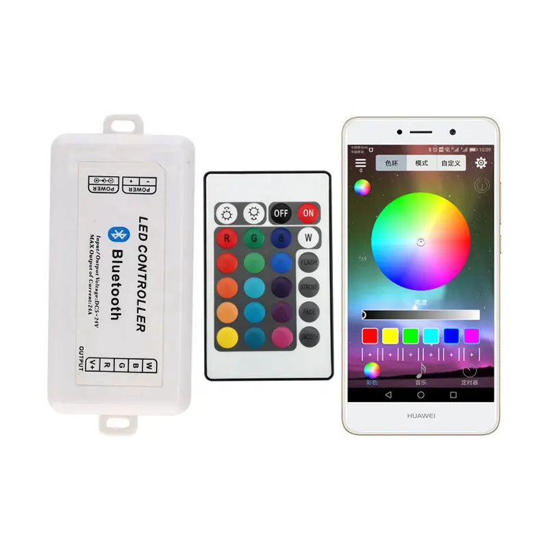 LED Strip RGB Music Controller RGB Light DC5V-24V RF IR remote control switch mobile phone control app