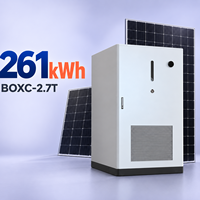 Armoire de stockage d'énergie à batterie 125 kW 261 kWh, système BESS tout-en-un LiFePO4 pour micro-réseau commercial et industriel