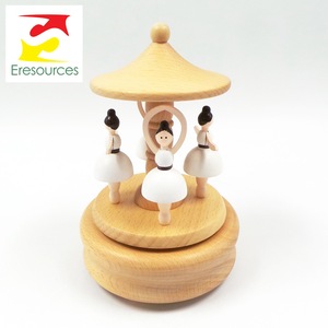 <span class=keywords><strong>Carillon</strong></span> <span class=keywords><strong>Giostra</strong></span> Ballerina in Legno di Faggio, Vendita all'Ingrosso e al Dettaglio - Product Image 2