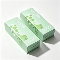 Boîtes en carton blanc pliables de haute qualité pour cosmétiques et soins de la peau, personnalisées en gros, avec impression à l'encre de soja