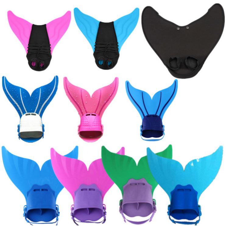 Drop Shipping DropShipping elasticity one piece flipper mermaid tail diving fins snorkeling swimming training