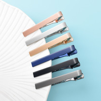 Nouvelle pince à cravate élégante en cuivre lisse pour homme, 5,5*0,65 cm, accessoire vestimentaire polyvalent pour chemise d'affaires, barrettes à cravate colorées