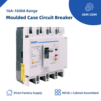 Disjoncteur différentiel (RCD) MCCB NM1LE-4P 250A triphasé quatre fils, interrupteur principal basse tension