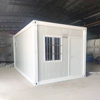 Conteneur modulaire pliable en acier de 20 pieds et 40 pieds à assemblage rapide personnalisé, bureau portable, maison conteneur pour le camping et les petits espaces de travail