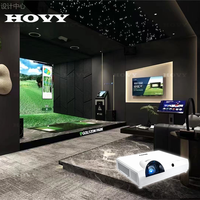 Simulateur de golf AR intérieur HOVY avec projection interactive, résolution 1920x1200