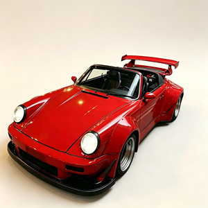 Kart Eléctrico de Derrape Estilo 964 con Alerón Trasero Grande de Carrocería Ancha Rojo Clásico, Tapicería Personalizada, Motor de 2500W, Alcance de 40km, Velocidad Máxima de 80km/h - Product Image 1