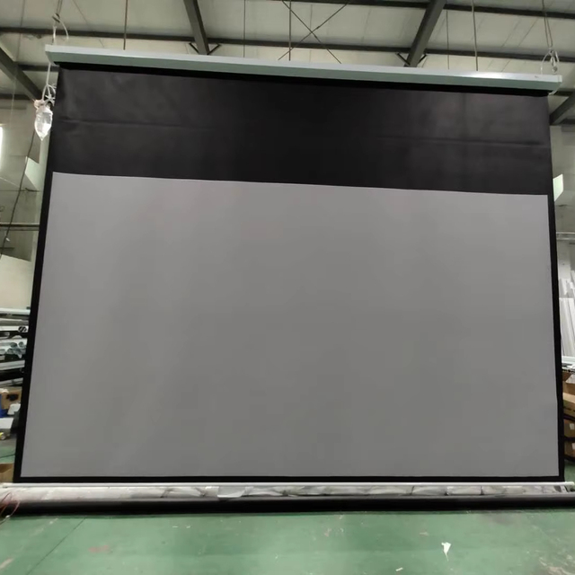Size Customization 150 Inch 200 Inch 300 Inch Wall Home Cinema Electric Motorized Projector Screen