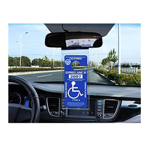 Porta Permiso de Estacionamiento para <span class=keywords><strong>Discapacitados</strong></span> con Gancho Grande, Bolsa de Estacionamiento para <span class=keywords><strong>Discapacitados</strong></span> con Clip de Botón, con Logotipo y Caracteres para Documentos de Discapacidad - Product Image 2
