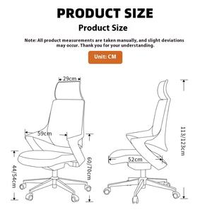 <span class=keywords><strong>Silla</strong></span> Ejecutiva de Oficina Ergonómica, Moderna, Sencilla, de Cuero, con Altura Ajustable, Giratoria, Respaldo en Forma de <span class=keywords><strong>Escalera</strong></span>, Cómoda, <span class=keywords><strong>para</strong></span> Negocios - Product Image 3
