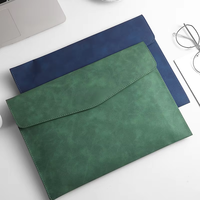 Portafolio de Cuero PU, Carpeta Portadocumentos, Bolsa de Negocios, Maletín, para Archivos A4