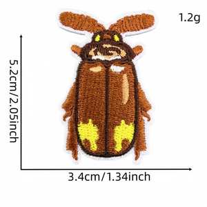 Parches Bordados Termoadhesivos de Insectos con Diseño de Mariposa, <span class=keywords><strong>Escarabajo</strong></span> y Abeja, Estilo Retro, de Buena Calidad, en Oferta, para Decoración DIY - Product Image 6