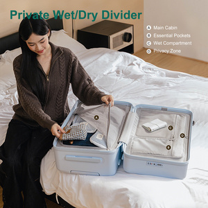 Maleta <span class=keywords><strong>de</strong></span> Viaje con Ruedas Estilo Baúl <span class=keywords><strong>de</strong></span> Material PC Ligero <span class=keywords><strong>de</strong></span> 16 20 Pulgadas para Viajes - Product Image 5