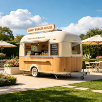 Mini chariot alimentaire rond rouge et blanc vintage pour glaces, bonbons et pop-corn, idéal pour les mariages et les réceptions