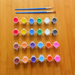 Bâtonnets de peinture aquarelle à capuchon concave 3ml 6 & 12 couleurs Simple double pinceau Vente en gros de peinture à la <span class=keywords><strong>gouache</strong></span> Peinture aquarelle essentielle - Product Image 5