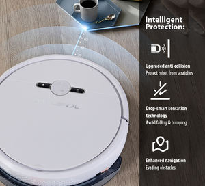 GEERLEPOL 4400mAh Robot aspirador de Recarga Automática limpieza en húmedo/seco para alfombra piso hogar Wifi barrido mopa batería eléctrica - Product Image 6