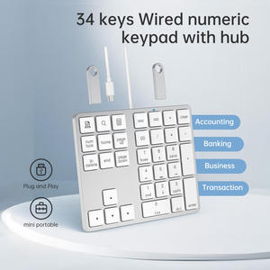 Portable Ergonomic Teclado Numpad Custom Numpad Office Usb <b>Keyboard</b> Luxury <b>Keyboard</b> Number Pad Numeric Keypad - Product Image 3