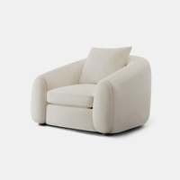 Canapé de luxe moderne pour salon, revêtement en tissu, siège profond individuel