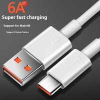 INNOPRO Grosir Kabel Data Tipe-C Pengisian Daya Super Cepat 6A Berkualitas Tinggi 66W Power Bank USB Selubung PVC Tembaga Murni Earphone