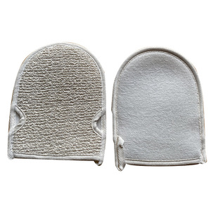Accessoires <span class=keywords><strong>de</strong></span> bain en loofah double face à base <span class=keywords><strong>de</strong></span> plantes fournis par le fabricant, éponges <span class=keywords><strong>de</strong></span> bain en microfibre <span class=keywords><strong>de</strong></span> chanvre, gants exfoliants simples - Product Image 4