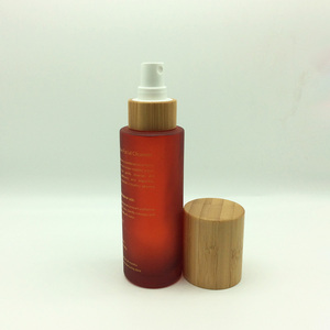 30ml PET <span class=keywords><strong>Glass</strong></span> Dropper Garrafa com Bamboo Cap Airless Bomba Loção Espuma para Cosméticos Pó Cleanser Sabão - Product Image 5