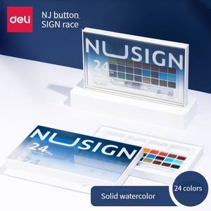 Deli NS733 Newsay ensemble <span class=keywords><strong>de</strong></span> peinture à l'aquarelle solide outils <span class=keywords><strong>de</strong></span> peinture à l'aquarelle pour les étudiants débutants boîte <span class=keywords><strong>de</strong></span> peinture solide à l'aquarelle - Product Image 2
