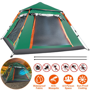 Db 4-5 Person Instant Setup Family Camping Tent Portable <b>Pop</b>-Up With Mesh Canvas Windows For Hiking Backpacking - Product Image 1