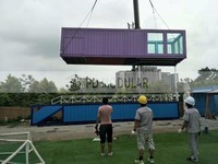 Piscine Spa Extérieure Préfabriquée en Conteneur d'Acier Galvanisé 2x40 pieds - Modèle Magic House