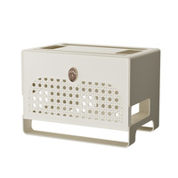 Nouveau design grand boîtier de gestion de câbles support de multiprise prise au sol cache-cordon organisateur de bureau pour dissimuler les multiprises sur le bureau