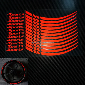 Autocollant Réfléchissant pour Jante de <span class=keywords><strong>Moto</strong></span>, Bande Décorative 18-21 Pouces, Décalcomanies de Roue Sportive, Accessoires Universels - Product Image 4