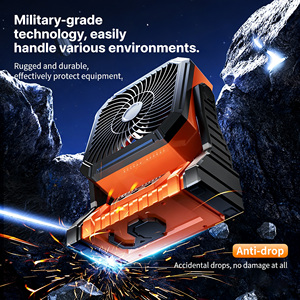 Rechargeable Foldable Bladeless Camping With Led <b>Light</b> Usb Power Bank 4 Speeds Portable Outdoor Fan for Tent Hiking Car Use - Product Image 5
