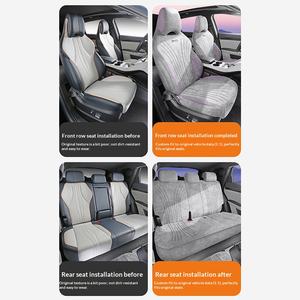 Fundas <span class=keywords><strong>de</strong></span> Asiento <span class=keywords><strong>de</strong></span> Coche Personalizadas <span class=keywords><strong>de</strong></span> Cuero <span class=keywords><strong>de</strong></span> Gamuza <span class=keywords><strong>de</strong></span> Alta Calidad para BYD Song Plus Seal U Dmi 2022-2026, Juego Completo - Product Image 6
